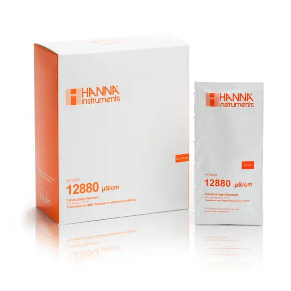 Calibrador Hanna Ec 12.880 ms. Sobre 20 ml. x 25 uds