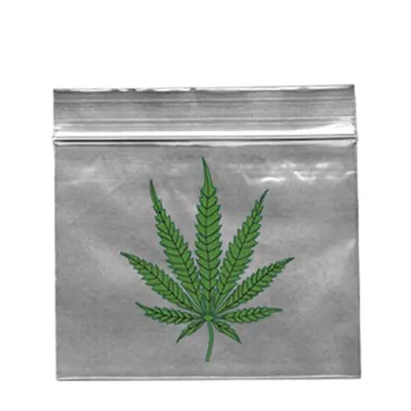 Bolsa Plastico Autocierre Zip Leaf 55x65 mm. Pack 100 ud.