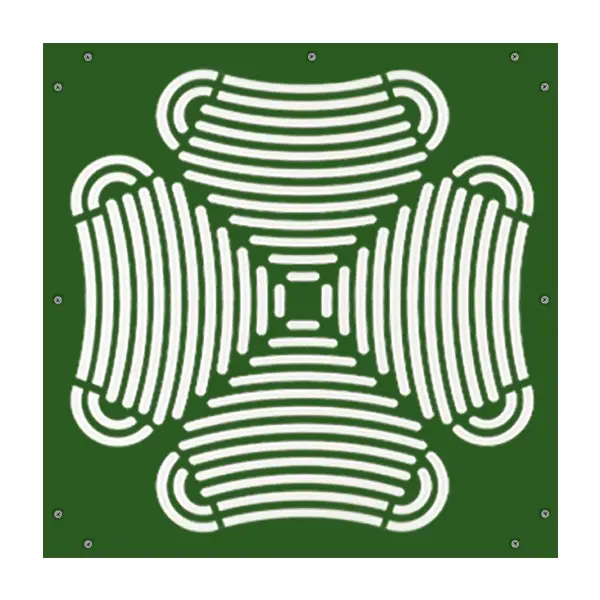 Oruga Verde Rejilla Verde 10 mm
