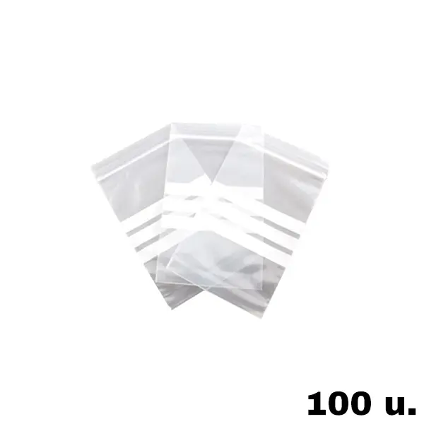 Bolsa Plastico Autocierre 7x10 cm. Pack 100 ud.
