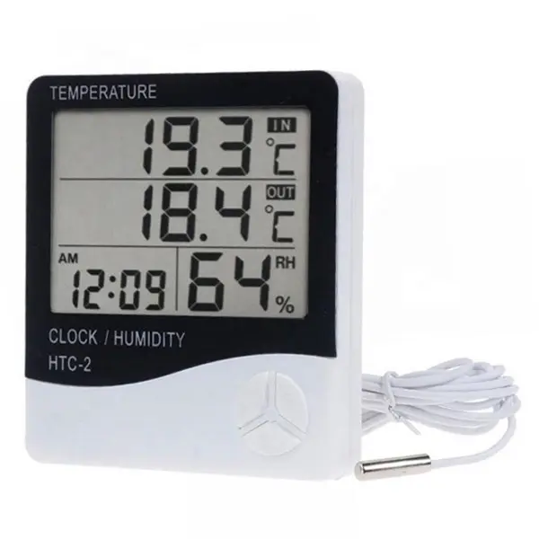 Termohigrometro Digital con Sonda Easy Garden Min. - Max.