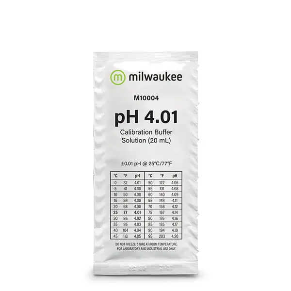 Calibrador Milwaukee Ph4 Sobre 20 ml. x 25 ud.