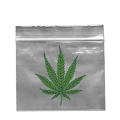 Bolsa Plastico Autocierre Zip Leaf 55x65 mm. Pack 100 ud.