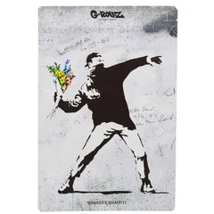 Bolsa Antiolor Banksy Flower Thrower 15x20 cm. Pack 25 ud.